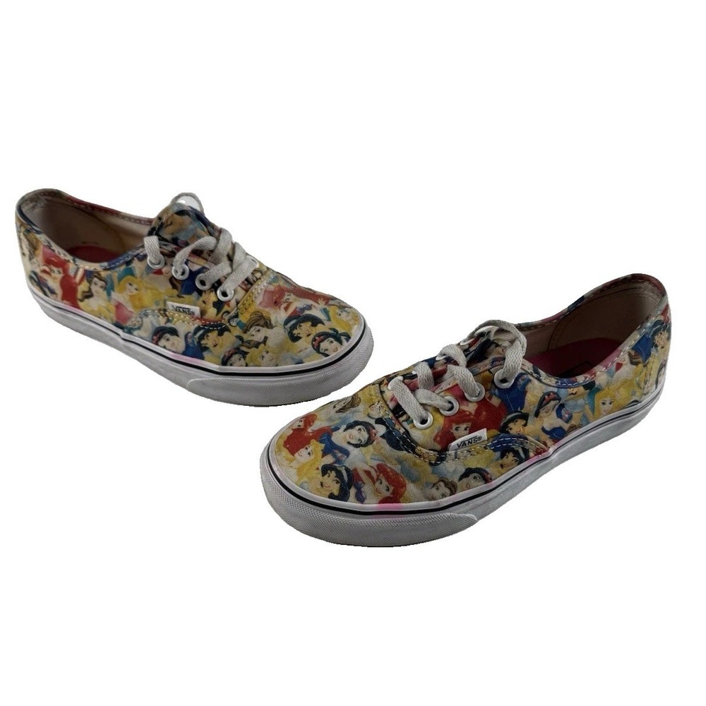 Vans x Disney Princess Authentic VN00018BGZ1 Canvas Shoes Girls Size 7